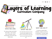 Tablet Screenshot of layers-of-learning.com